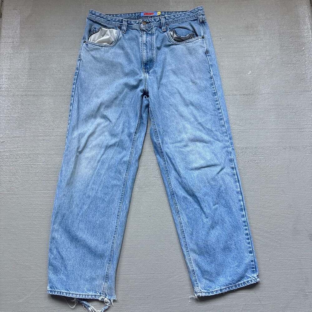 Empyre Jeans Mens 36 Blue Straight Denim Casual Skater Grunge Y2K